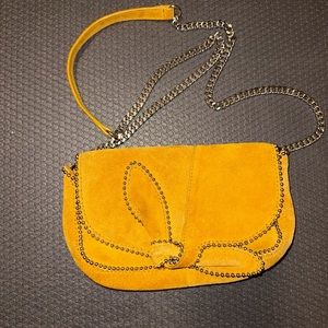 Zara small crossbody yellow purse
